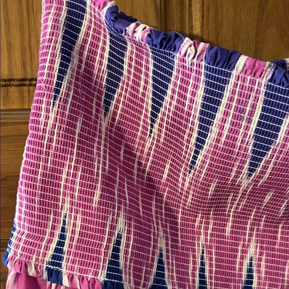 Zara Vibrant Pink and Purple Strapless Maxi Dress/Skirt